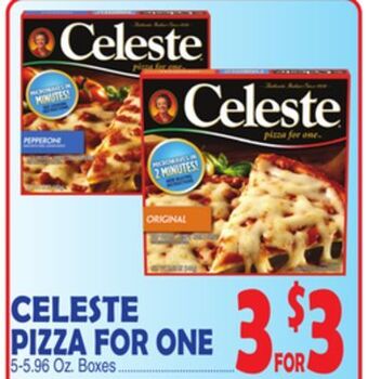 Bravo Supermarkets Celeste pizza for one offer