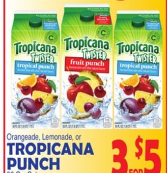 Bravo Supermarkets Tropicana punch offer