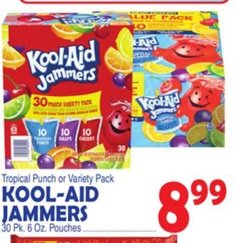 Bravo Supermarkets Kool-aid jammers offer