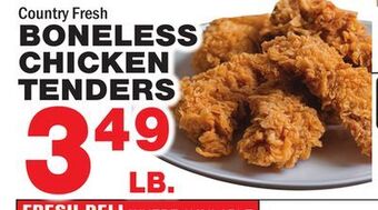 Bravo Supermarkets Boneless chicken tenders offer