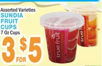 Bravo Supermarkets Sundia fruit cups offer