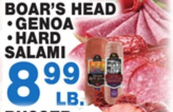 Bravo Supermarkets Boar's head genoa, hard, salami offer