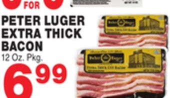 Bravo Supermarkets Peter luger extra thick bacon offer