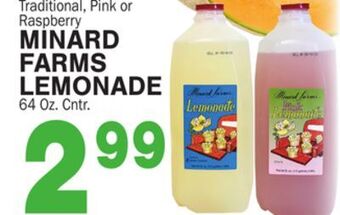 Bravo Supermarkets Minard farms lemonade offer