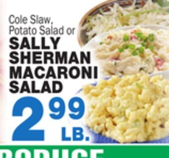 Bravo Supermarkets Sally sherman macaroni salad offer