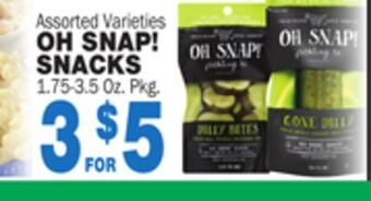 Bravo Supermarkets Oh snap! snacks offer