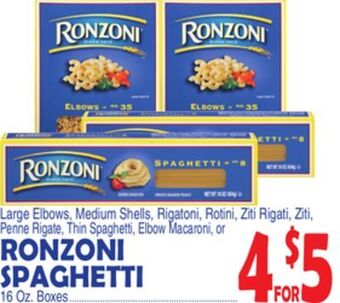 Bravo Supermarkets Ronzoni spaghetti offer