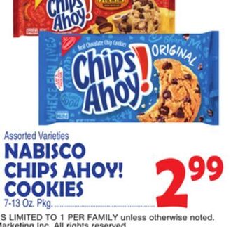 Bravo Supermarkets Nabisco chips ahoy! cookies offer