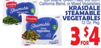 Bravo Supermarkets Krasdale steamable vegetables offer