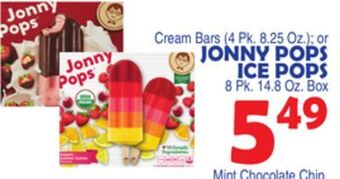 Bravo Supermarkets Jonny pops ice pops 8 pk. 14.8 oz. box offer