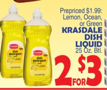 Bravo Supermarkets Krasdale dish liquid offer