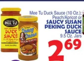 Bravo Supermarkets Susan peking duck sauce 9.5 oz. jars offer
