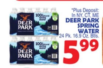 Bravo Supermarkets Deer park spring water offer