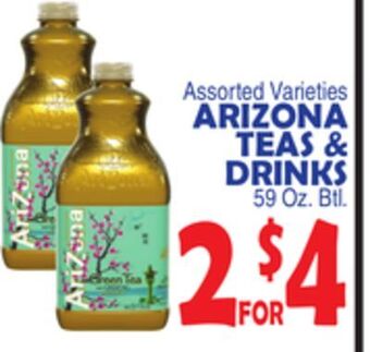 Bravo Supermarkets Arizona teas & drinks offer