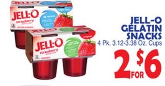 Bravo Supermarkets Jell-o gelatin snacks offer