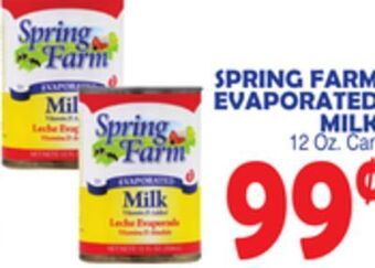 Bravo Supermarkets Spring farm evaporated milk offer