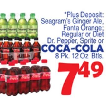 Bravo Supermarkets Coca-cola, 8 pk. 12 oz. btls. offer