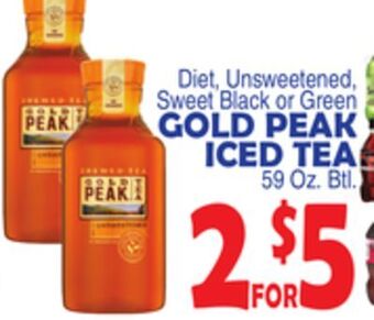 Bravo Supermarkets Gold peak iced tea offer