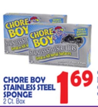 Bravo Supermarkets Chore boy stainless steel sponge offer