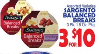 Bravo Supermarkets Sargento balanced breaks offer