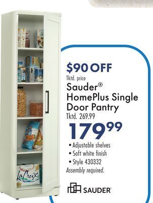 Boscov's Sauder® homeplus single door pantry offer