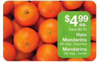 Fairway Store Market Halo mandarins offer