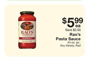 Fairway Store Market Pasta sauce offer