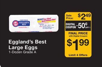 Fairway Store Market Eggland's best large eggs offer