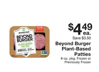 Fairway Store Market Beyond burger plant-based patties offer