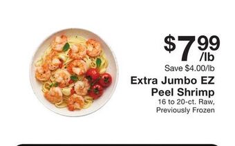 Fairway Store Market Extra jumbo ez peel shrimp offer