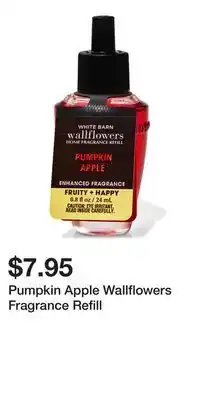 Bath & Body Works Pumpkin apple wallflowers fragrance refill offer