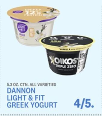 Kings Food Markets Dannon light & fit greek yogurt offer