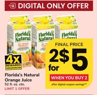 ACME Florida's natural orange juice offer