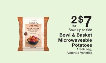 Fairway Store Market Bowl & basket microwaveable potatoes offer