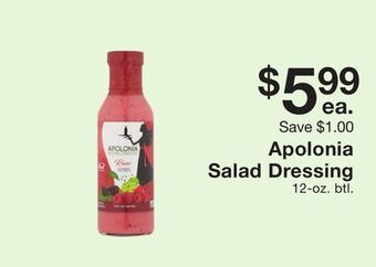 Fairway Store Market Apolonia salad dressing offer