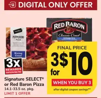 ACME Signature select® or red baron pizza offer