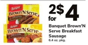ACME Banquet brown'n serve breakfast sausage offer