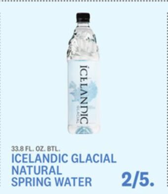 Kings Food Markets Icelandic glacial natural spring water offer