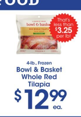 Price Rite Bowl & basket whole red tilapia offer