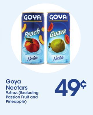 Price Rite Goya nectars offer