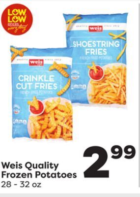 Weis Markets Weis quality frozen potatoes offer