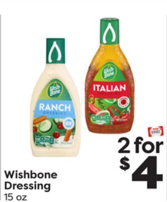 Weis Markets Wishbone dressing offer