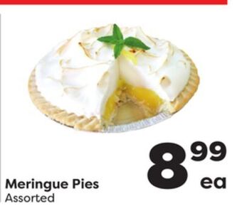 Weis Markets Meringue pies offer