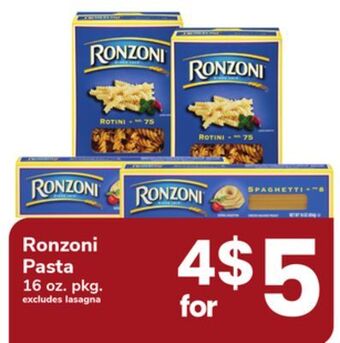 ACME Ronzoni pasta offer
