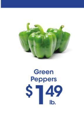 Price Rite Green peppers offer