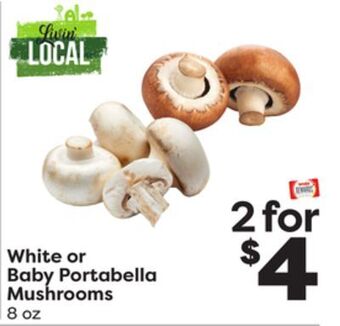Weis Markets White or baby portabella mushrooms offer