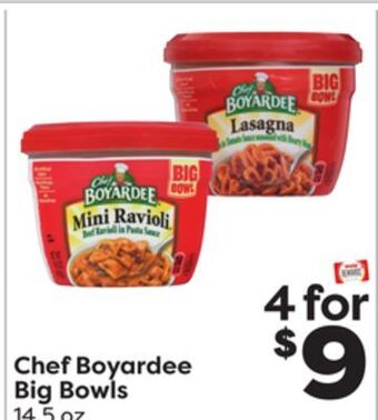 Weis Markets Chef boyardee big bowls offer