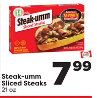 Weis Markets Steak-umm sliced steaks offer