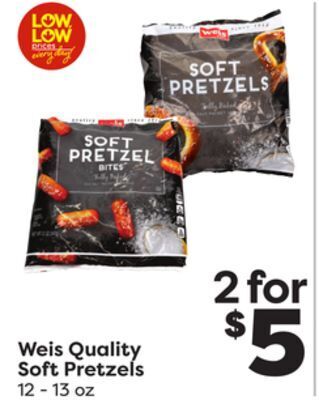 Weis Markets Weis quality soft pretzels offer