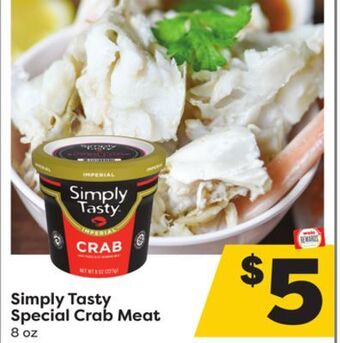Weis Markets Simply tasty special crab meat offer